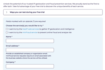 Create A Maxmind Account